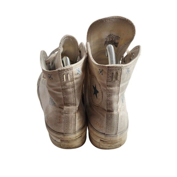 Converse Women's Size 8 High Tops w/ Butterfly Design - Picture 2 of 6